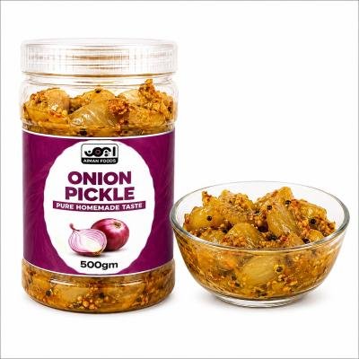 Aiman Foods Onion Pickle (Pyaz ka Achar) - 500gm | Pure Homemade Taste