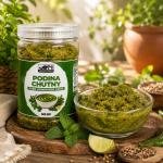 Aiman Foods Podina Chutney (Mint Chutney) - 500 GM | Pure Homemade Taste