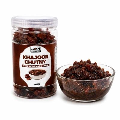 Aiman Foods Khajoor Chutney (Dates Chutney) - 500 GM | Pure Homemade Taste