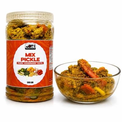 Aiman Foods Mix Pickle 500 GM – Spicy & Tangy Traditional Mixed Achar
